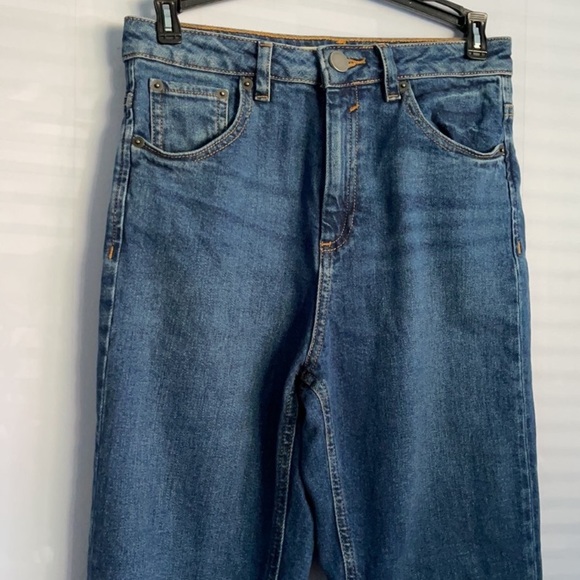 NWOT Asos Dark Blue Wash High Rise Slim Mom Jeans US 26 - Picture 4 of 4